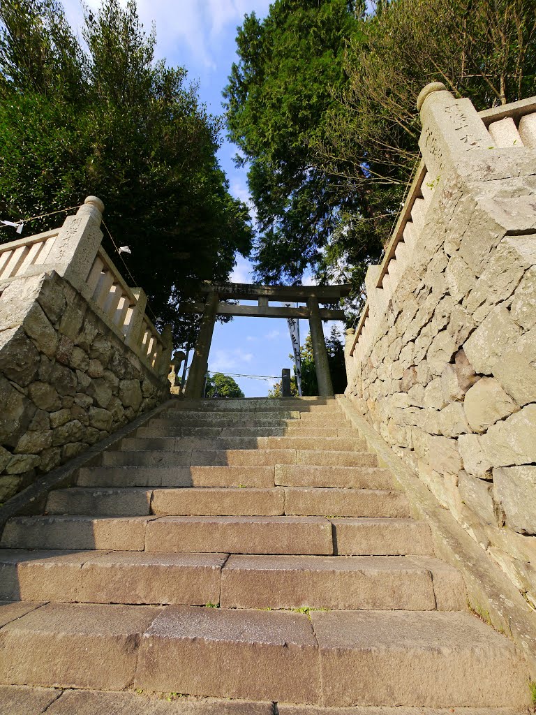 天椅立神社（あまのはしだてじんじゃ）　鳥居・参道石段 by folon X