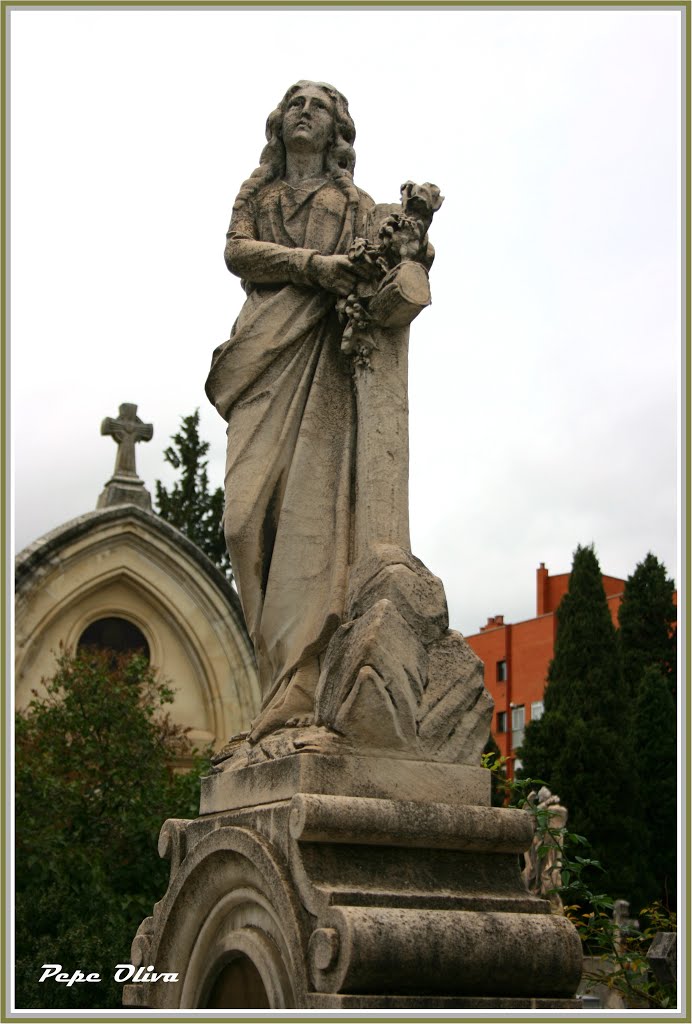 Escultura Funeraria en las Sacramentales Madrileñas : III. Sacramental de San Lorenzo y San José. (Adicada os hoxe vivos, que mañá seremos defuntos). by pepe oliva