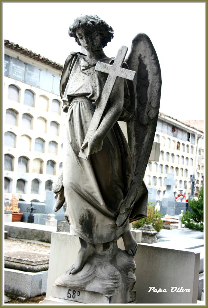 Escultura Funeraria en las Sacramentales Madrileñas : III. Sacramental de San Lorenzo y San José. (Adicada os hoxe vivos, que mañá seremos defuntos). by pepe oliva