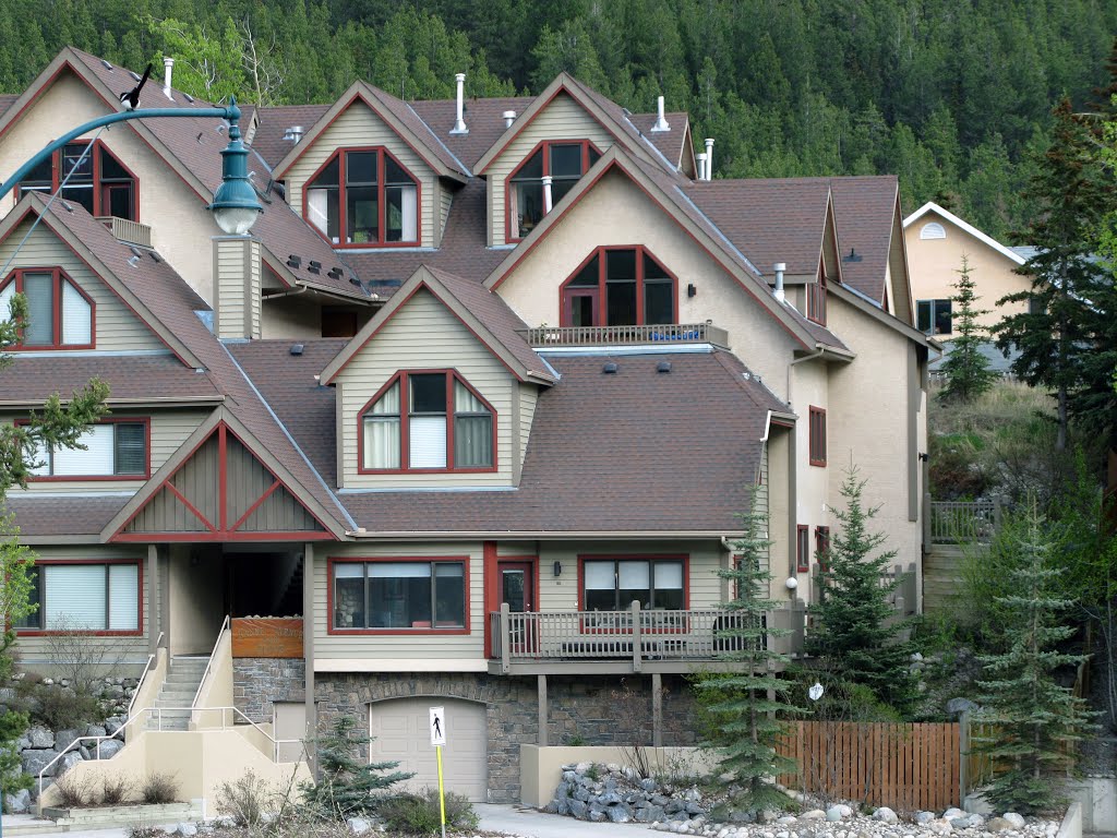 Banff Ave. Town of Banff by Janusz Sliwinski