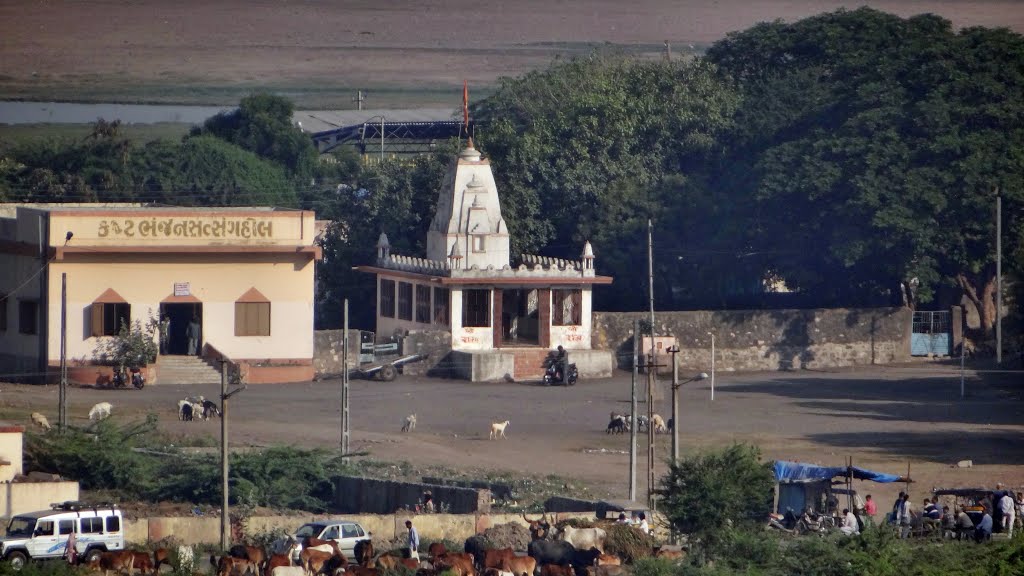 TEMPLE, PATEL COLONY ARIAL VIEW OCT2012 by YOGESH MASURIA