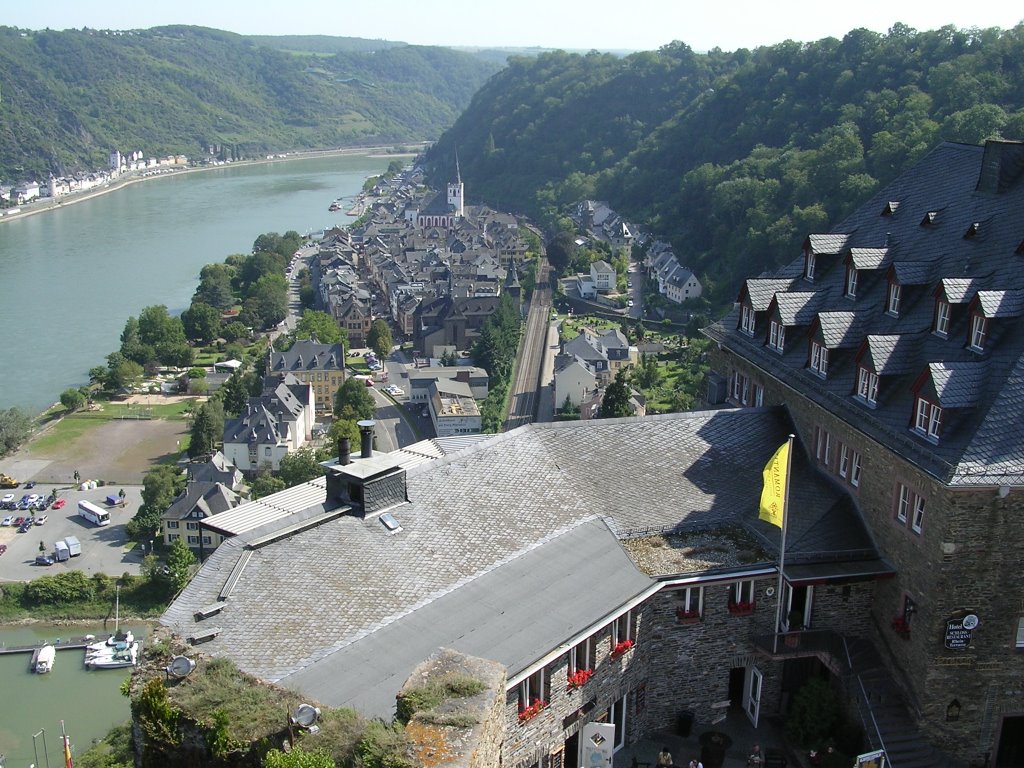 Sankt Goar von Burg Rheinfels aus by Marc F.