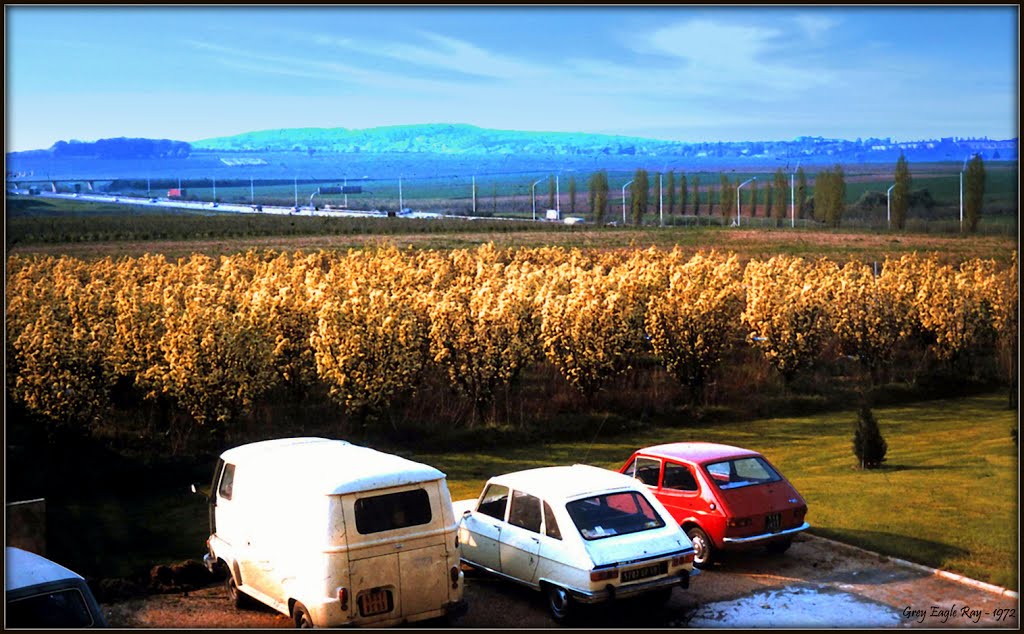 A rare View from the Novotel - “La route de Quarante Sous “ 1972 - Before construction of the "Art de Vivre" by Grey Eagle Ray