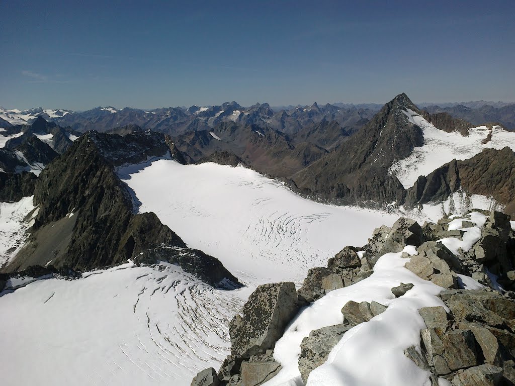 Schrankogel von Ruderhofspitze by stubai