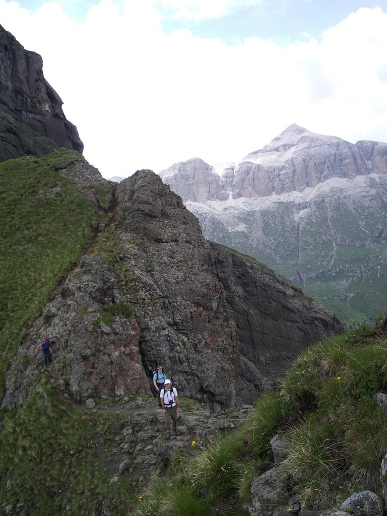 View of Piz Boe, Dolomites:- www.ViaFerrata.org.uk by johndaly