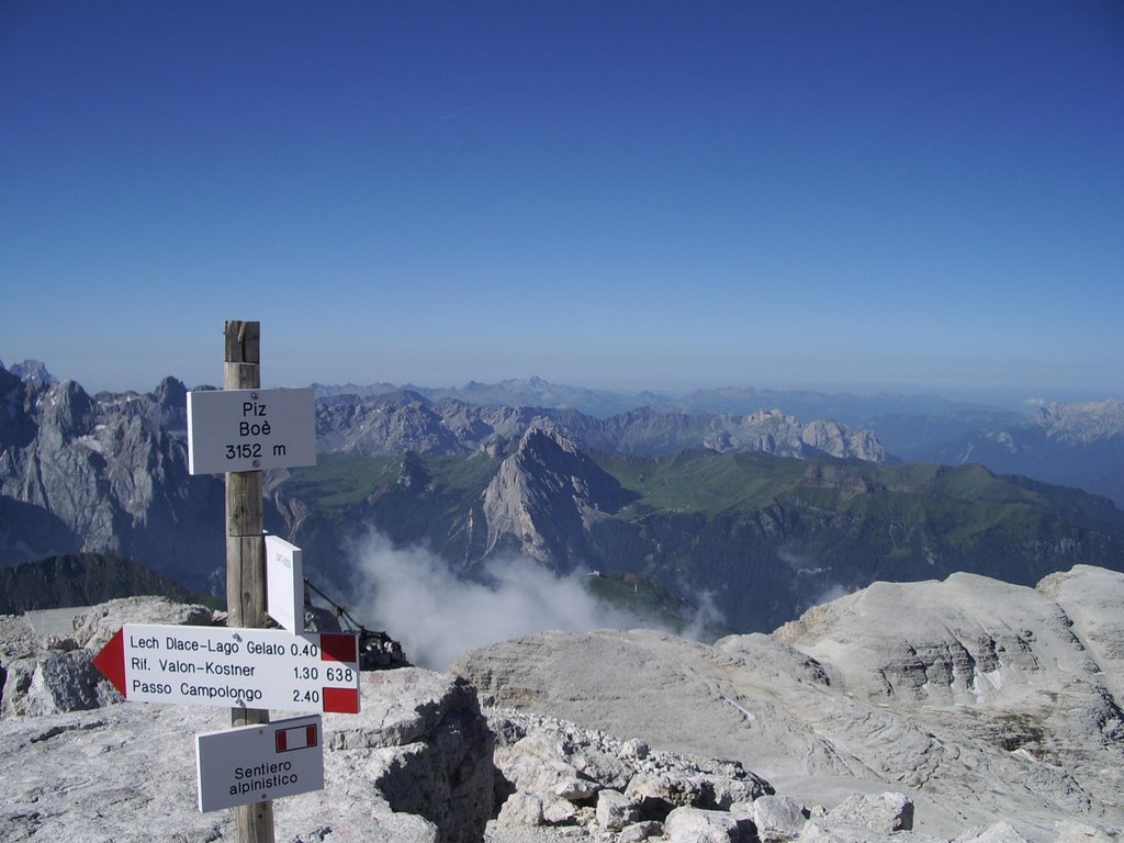 Summit of Piz Boe, Dolomites (www.viaferrata.org.uk) by johndaly