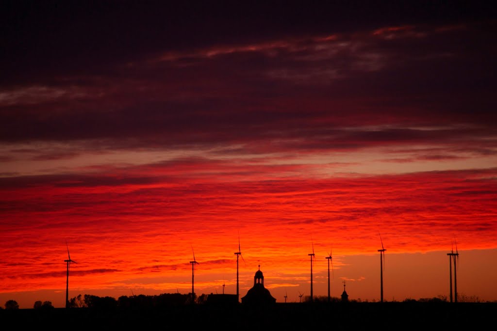 Feuer über Greußen, Ende Oktober by www.pgeorgi.de