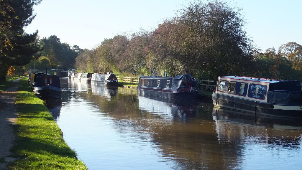 Moorings on the Shropshire Union canal, Audlem by muba