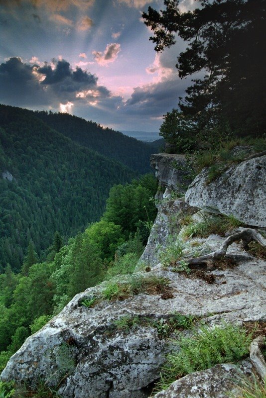 Early evening on Tomasošovský výhľad (Slovak Paradise) by Marek Dunajsky