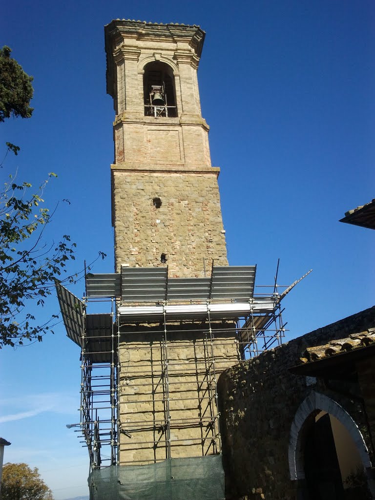 Collestrada (PG) - Campanile della chiesa di Santa Maria Assunta by Umbria.ws