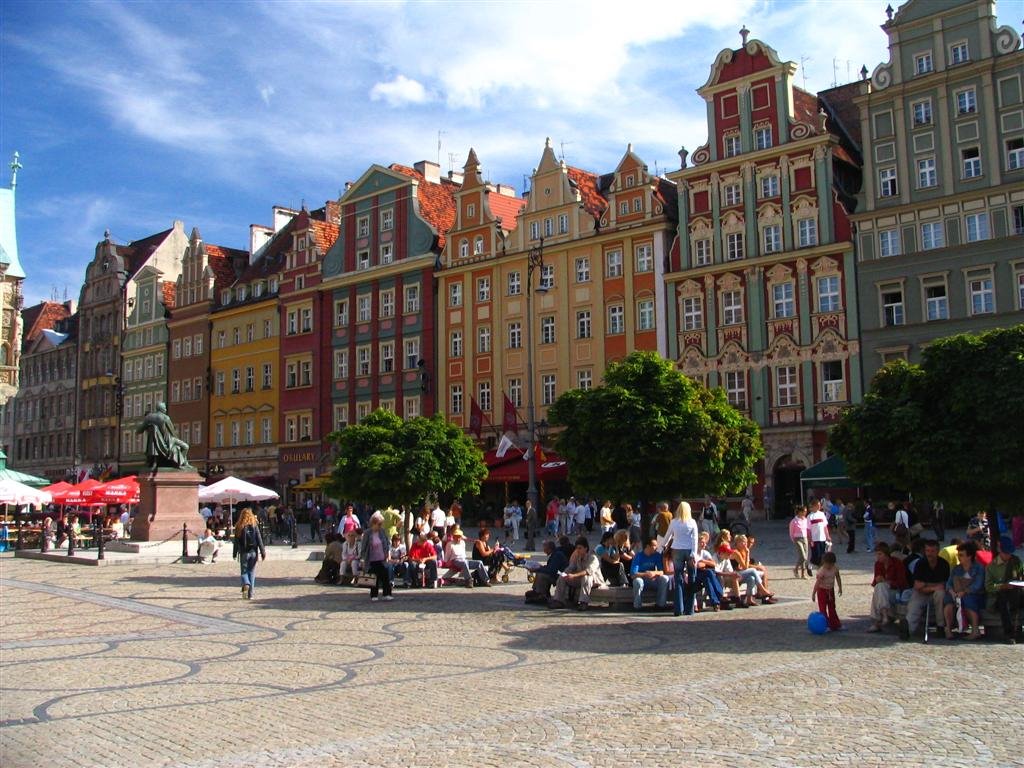 Wrocław, Market Square 08.2005 by maxpat