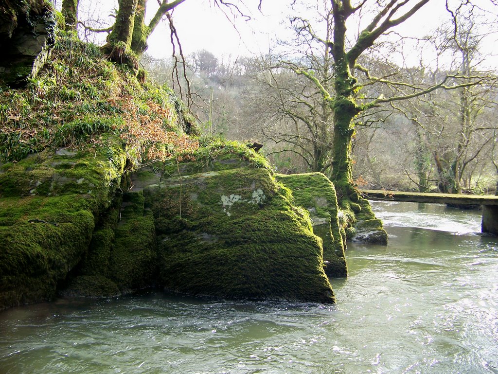 Footbridge over the Ceri, Cwm-cou by Greville Plackett