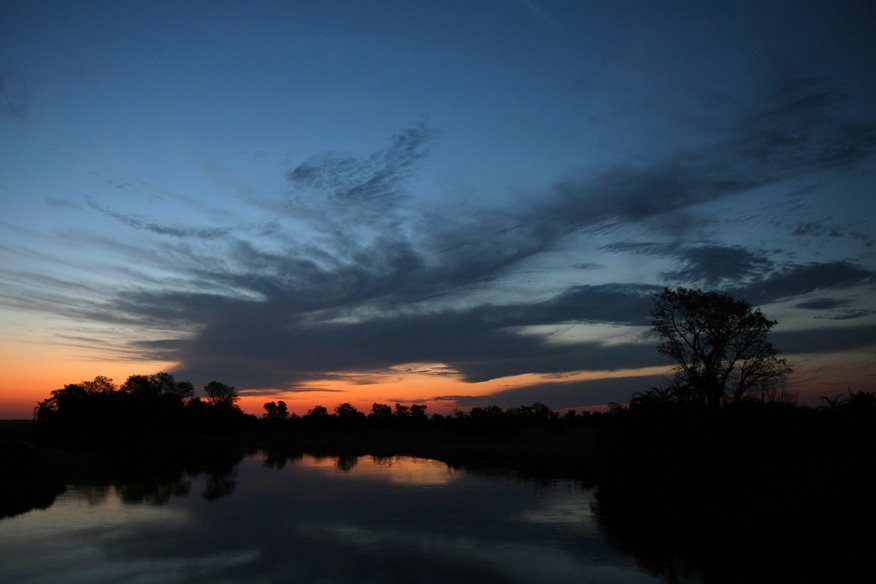 Okavango sunset by Banja-Frans Mulder