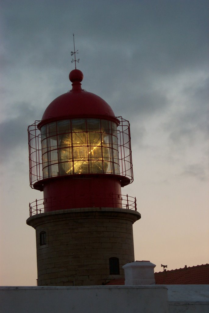 Lighthouse in sagres by Kaarina Ehlers