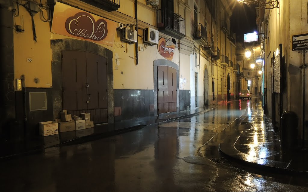 Only in a rainy night by Giuseppe Vaiano