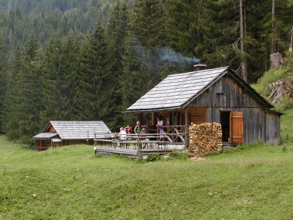 Hütte auf der Zimitsalm by Hans Wolters