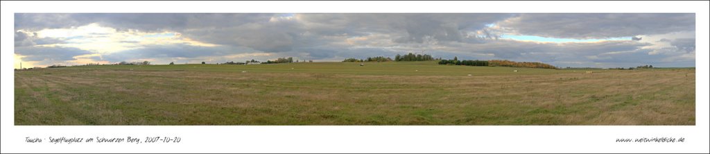 Taucha · Segelflugplatz am Schwarzen Berg · Panorama by Weitwinkelblicke