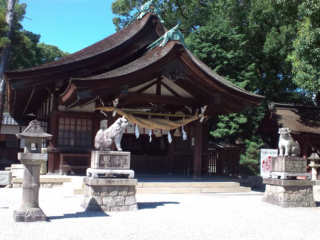 Chiryū-Shrine Haiden （知立神社 拝殿） by Yanajin