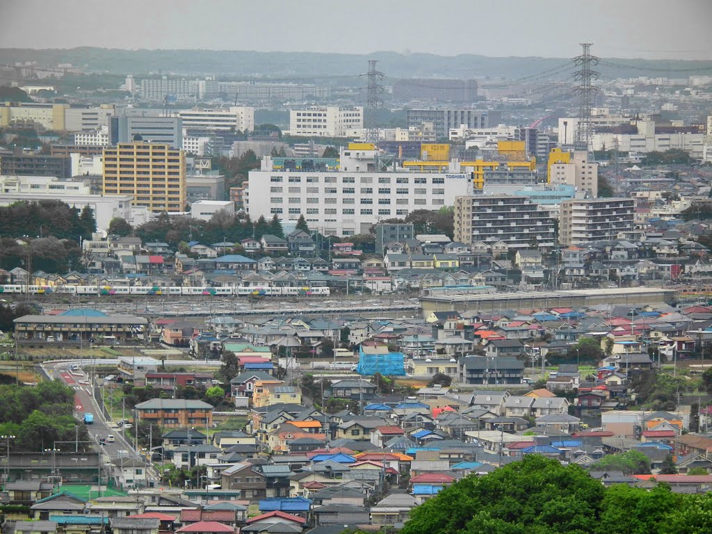 Hino City, Tokyo 日野市 中央本線 E257系 あずさ by ys-waiz.net