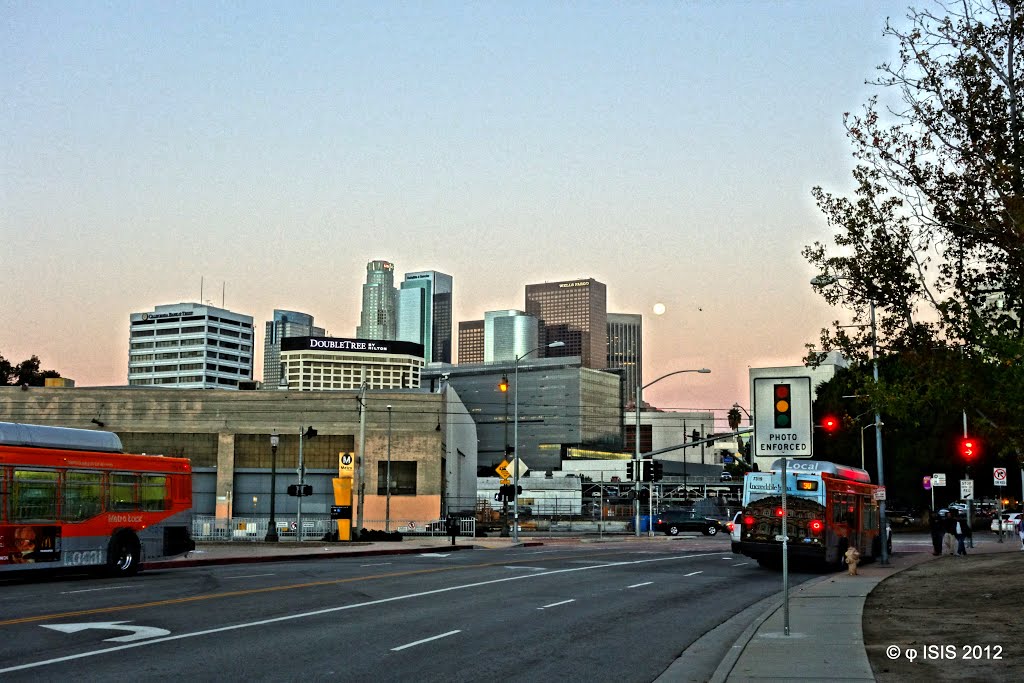 Looks West at the Moon by Easy Street Images ©