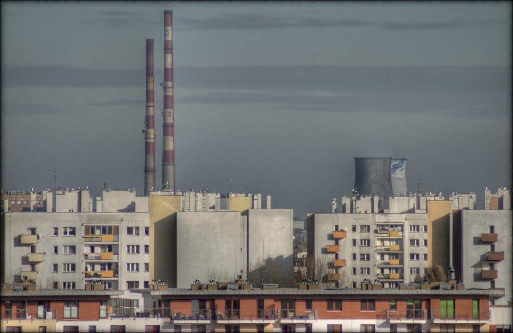 Osiedle Podwawelskie as seen from Zakrzowek, Krakow, Poland by ptolemeusz