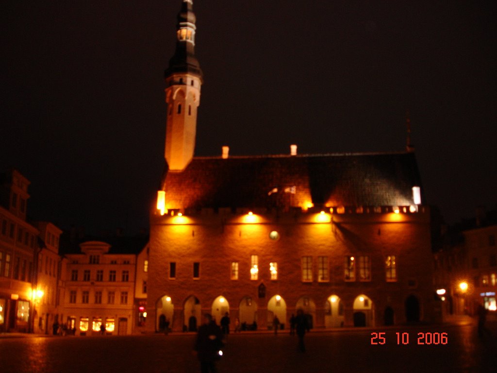 Tallinn-stari trg noću by Zijo Eskić