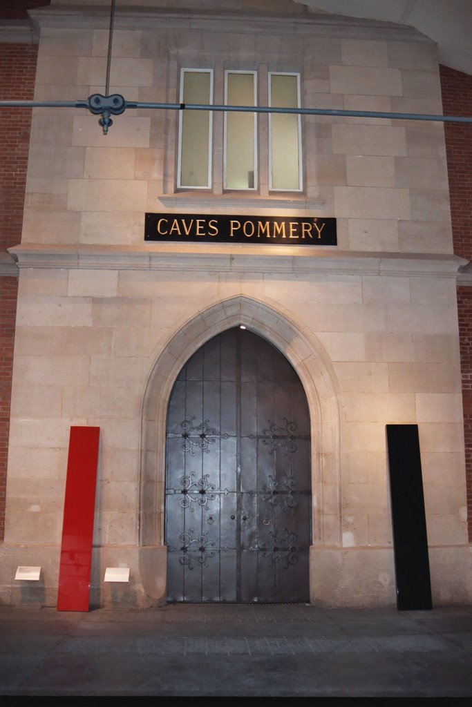 Reims : Pommery champaign cellar : entrance door by tinawaldo