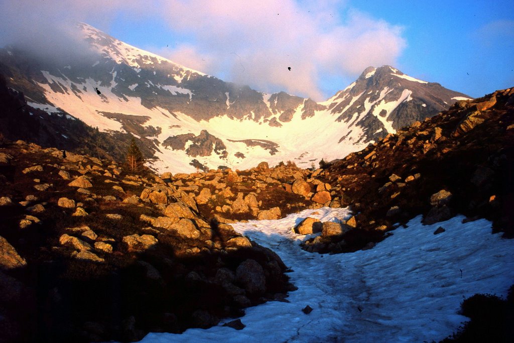 Passo Manghen - Blick auf Mte. Ziolera by KH.Wegwitz