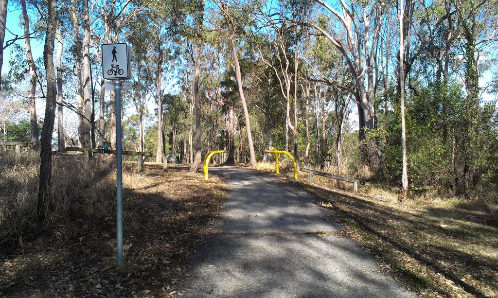 Path alongside Moggill Road by Patrick Wood