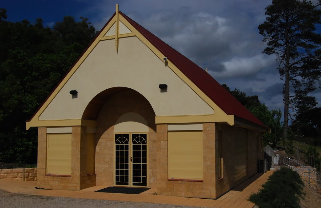 Modern format of an old architecture: church hall by Phaedrus Fleurieu