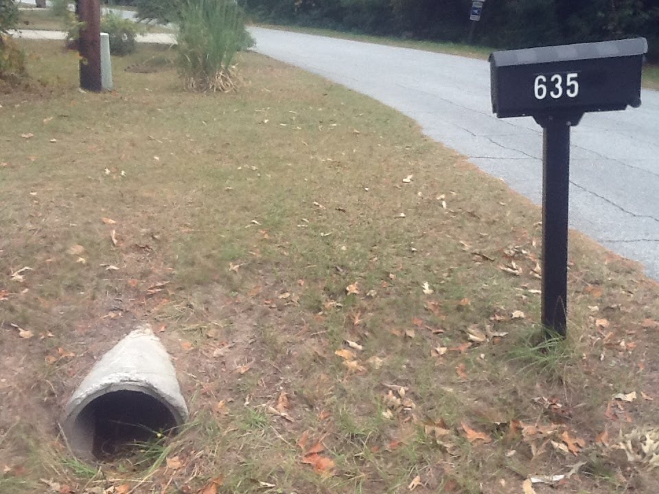 Culvert at 635 Suncrest Blvd,Savannah, United States by davegis@gmail.com