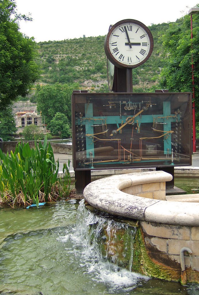 Mechanical Clock and Fountain by Peter Young