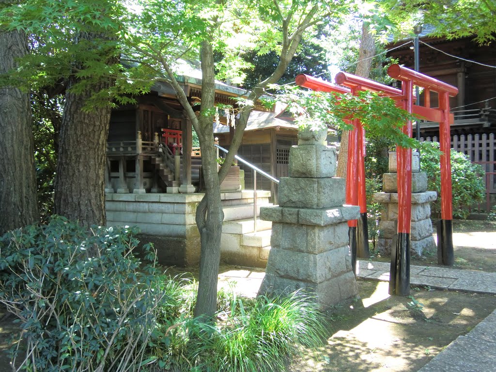 Inari Shrine (稲荷神社) in Higashi Tamagawa Shrine (東玉川神社) by phosphor