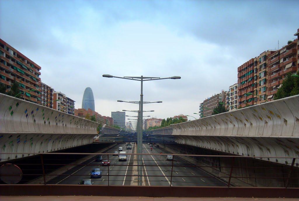 Gran Vía y autopista C-31 desde Selva de Mar. by KLUNY