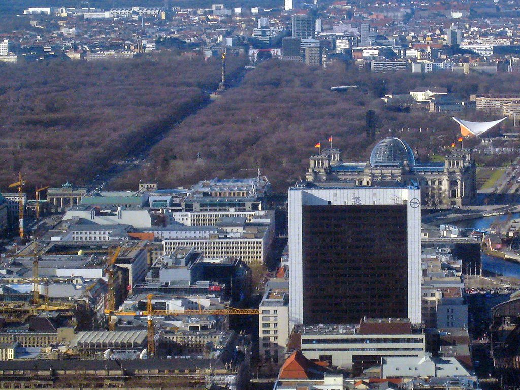 Tiergarten from the TV Tower by Carmel Horowitz