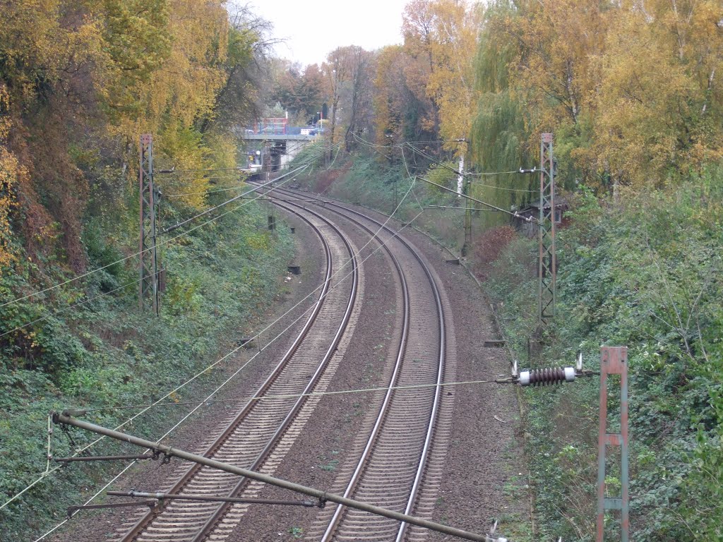 Gleise und Brücke by Hurrug