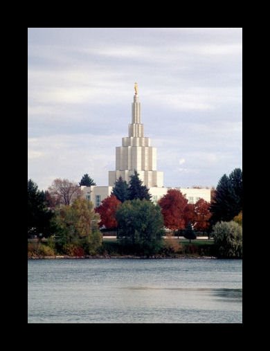 LDS Mormon Temple Idaho Falls by David Gale