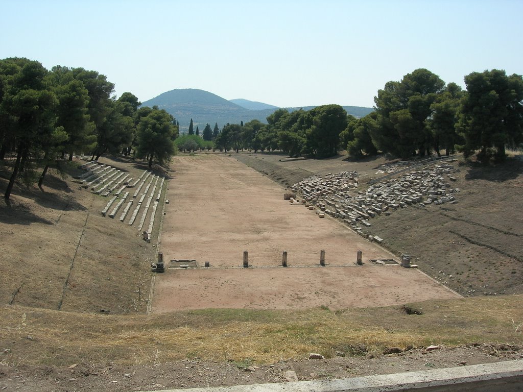 Epidavros ancient stadium by apolevoy