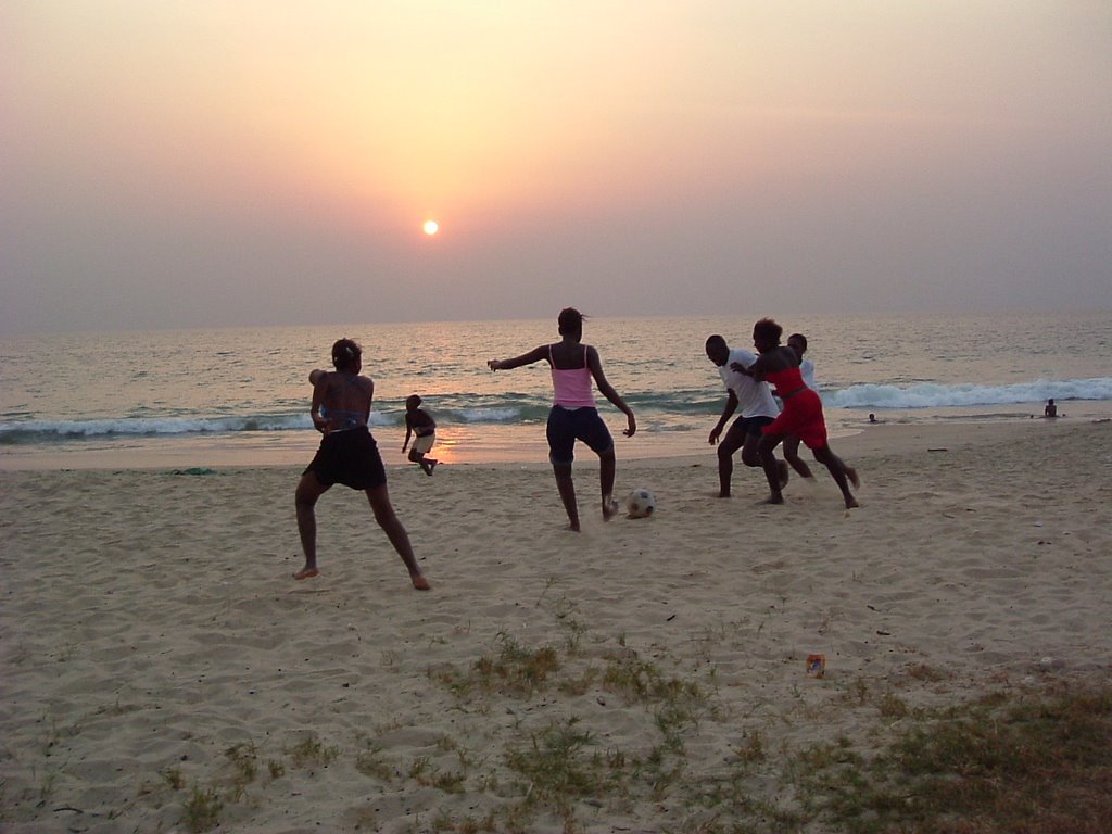 Sunset at Lumley Beach by Salieu Mansaray