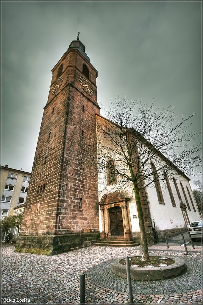 Pirmasens - Schloßstraße, Johanneskirche by Loslau