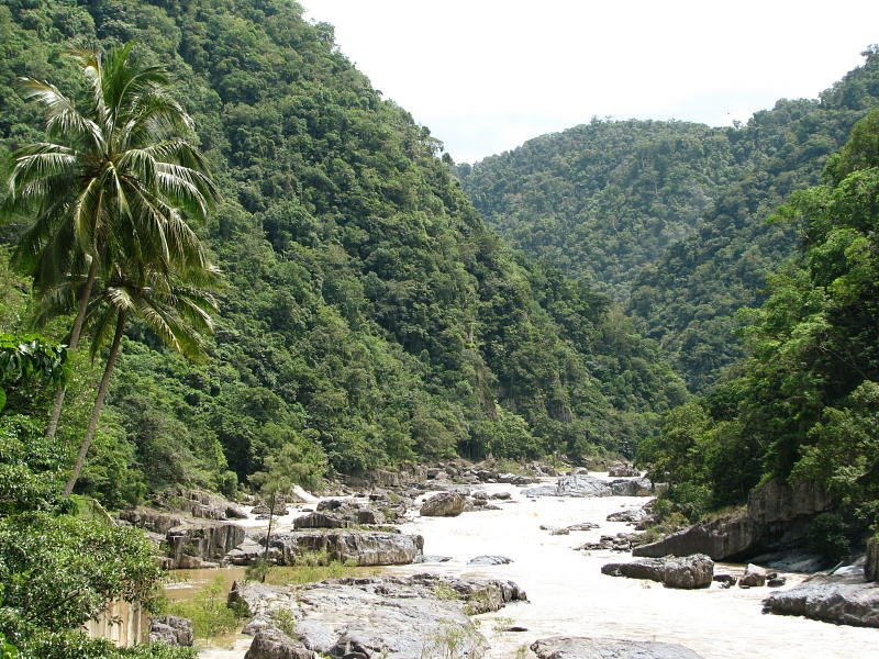 Gorge of the Barron River at the hydroelectric power station by tanetahi