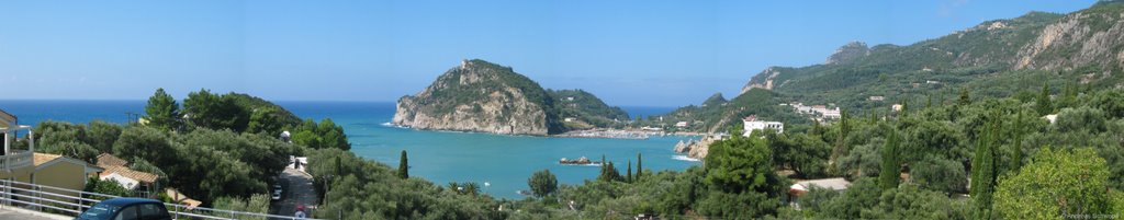 Panoramablick vom Hotel Paleokastritsa by Andreas Schwope