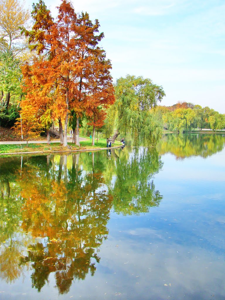 In oglinda. Parcul Tineretului. Bucureşti. by CGabi