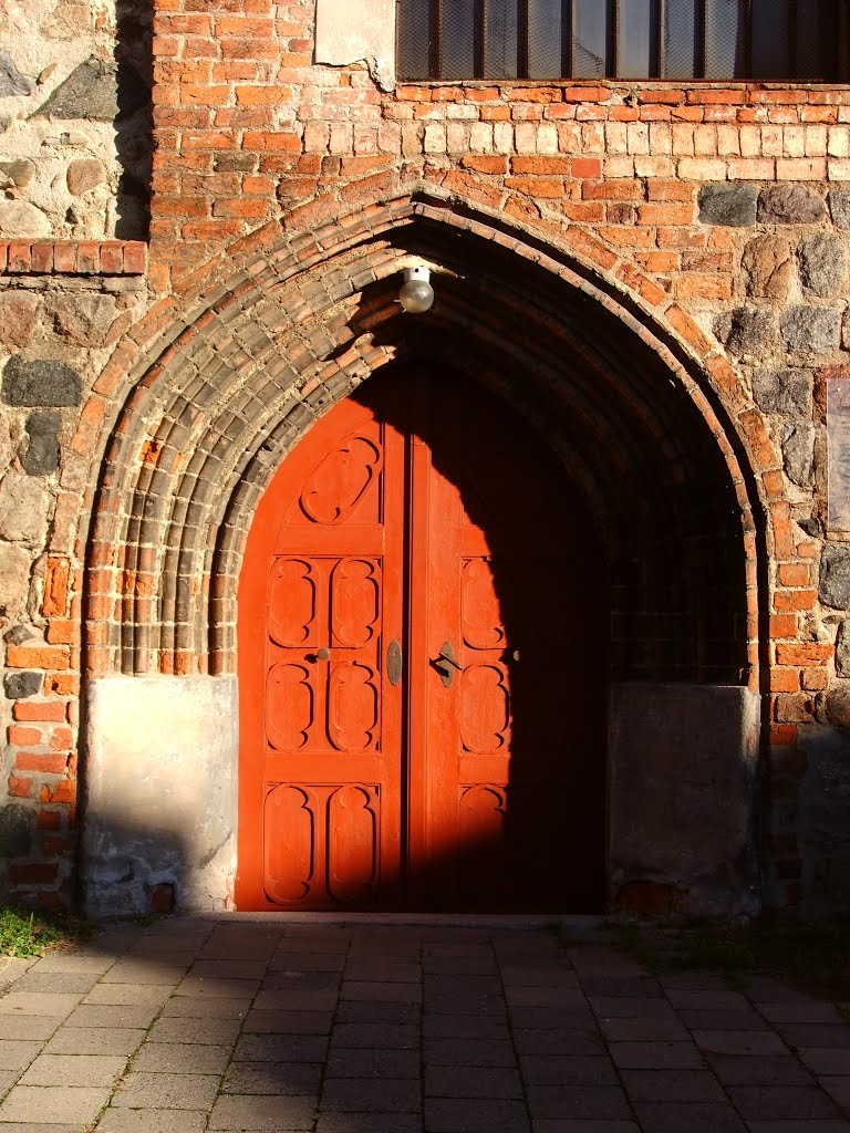 Germany_Western Pomerania_Uckermark_Pasewalk_brickstone-gothic St. Nicolas Church_southern gate_DSCF1987 by George Charleston