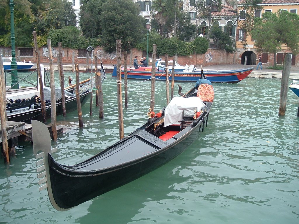 Gondola on The Grand Canal by John Paquette