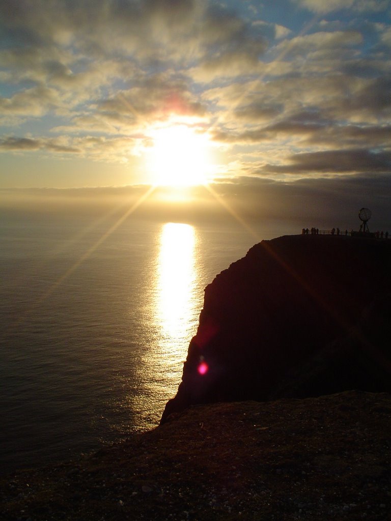 North Cape, Norway - Midnight Sun - June 2006 by Helen Davidson, Weymouth, UK