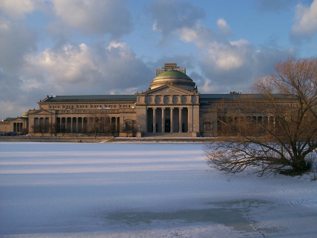 Back facade of Museum of Science and Industry by Leskra