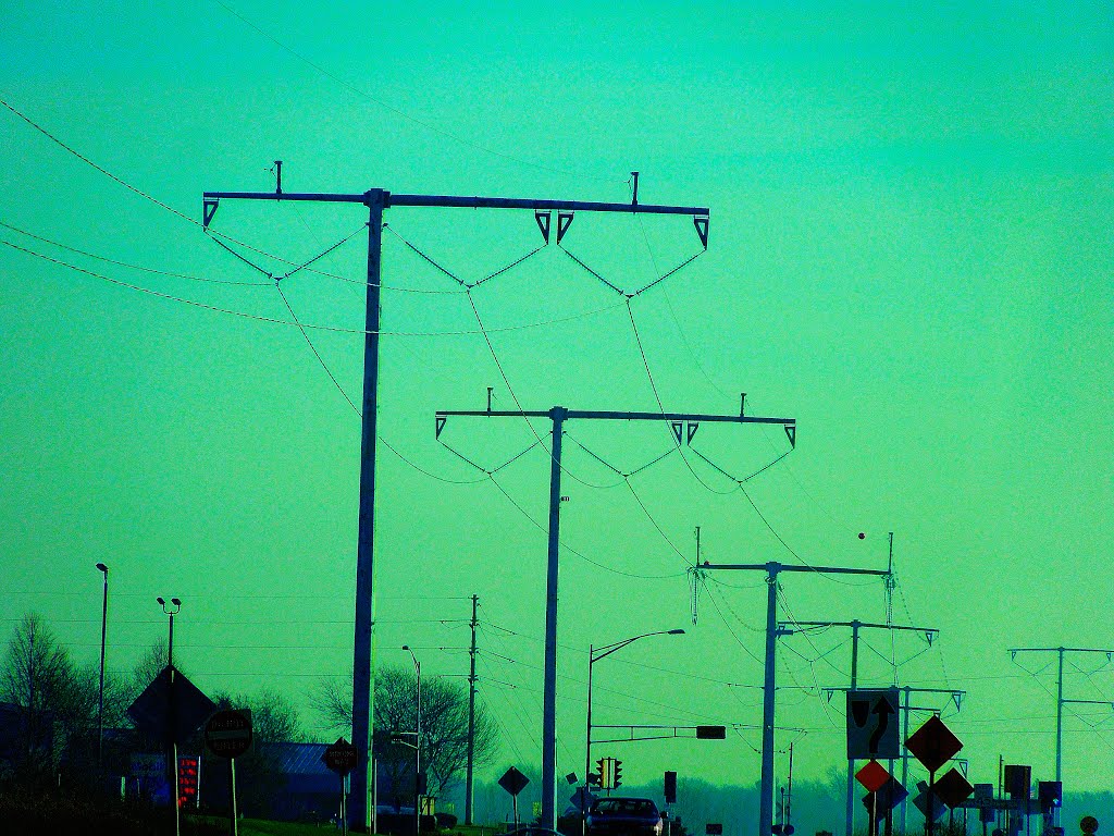 ATC Power Lines along University Ave by Corey Coyle