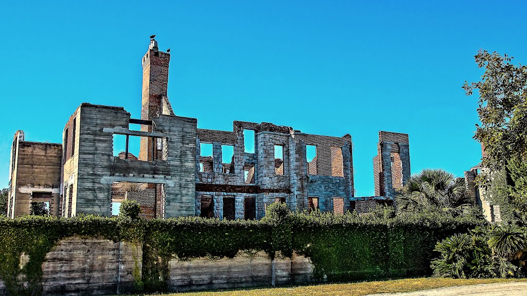 235) St Marys GA, Cumberland Island - Dungeness - ruins from R side of entrance [408] by Houckster