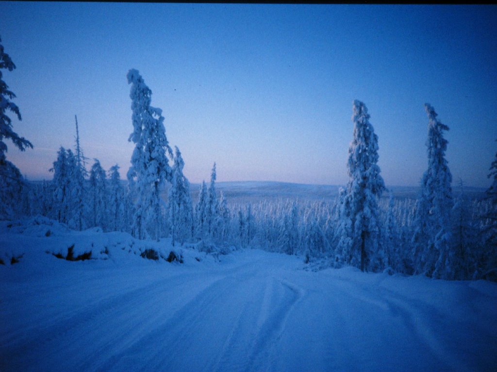 Driving from Batagay to Verkhojans, January by a.richichi